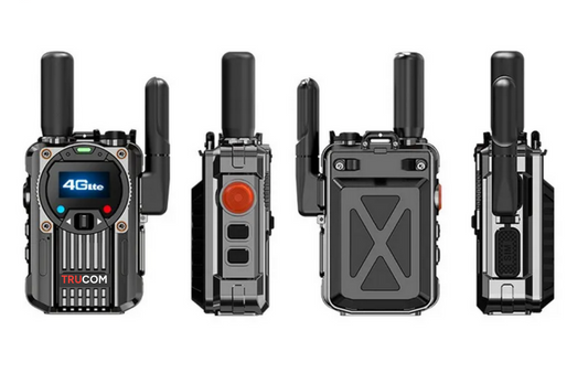 TRUCOM T66 Global Walkie Talkie Unlimited Range Encrypted Two-Way Radio - 72H Battery, FM Radio, Lightweight & LED Flashlight, 210 Countries Coverage