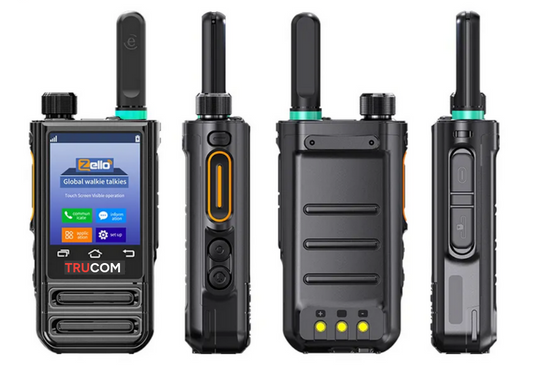 TRUCOM T77 Global Walkie Talkie Long Range for Family, Construction, Logistics, Transportation, Hotels, Shopping Malls, Outdoors and Emergency Rescue Encrypted Two Way Radios